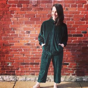 Vintage DKNY Velor Tracksuit